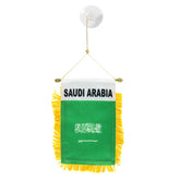 Saudia Arabia Mini Hanging Flag
